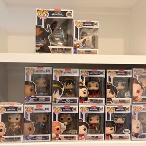 Funko Pop Avatar Appa and Momo Figures